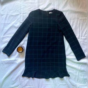 Zara Navy Blue Long Sleeves Minidress